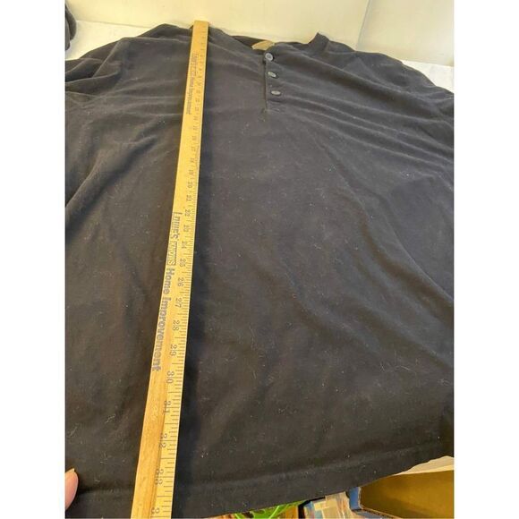 Foundry 3xl Henley black long sleeved button shirt - Picture 6 of 6
